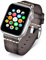 BINLUN Leather Strap Compatible with Apple Watch 38mm 40mm 41mm 42mm 44mm 45mm 46mm 49mm Handmade Retro Band Compatible with iWatch Series 10 9 8 7 6 5 4 3 2 1 SE SE2 Ultra, 22mm, Grey