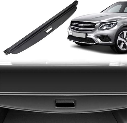 ZCHQF Auto Laderaumabdeckung Einziehbarer Fracht Abdeckungen für Mercedes-Benz Klasse GLC 2016 2017 2018, Trunk Parcel Gepäck Security Privatsphäre ZubehöR