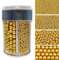 Essbare Süßigkeiten Kuchen Dekoration Gold Perlen 2mm 4mm 7mm 10mm 168G Caketopper Geburtstag Halloween Thanksgiving Weihnachtsfeier Team Abendessen Kuchen Papier Tasse Kuchen