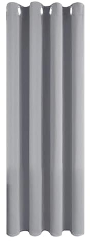 MRTREES Light Grey Blackout Curtains, Eyelet Thermal Curtain for Living Room and Bedroom Soft Texture Window Treatments, Light Grey