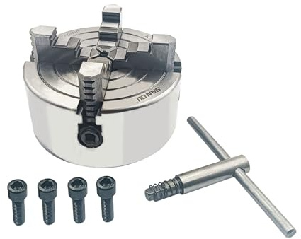 K72-125 Drehfutter, 12,7 cm, 4-Backen, Drehfutter, unabhängige Wendebacke, Metall-Drehmaschinen-Zubehör, für Drehmaschinen (K72-125)