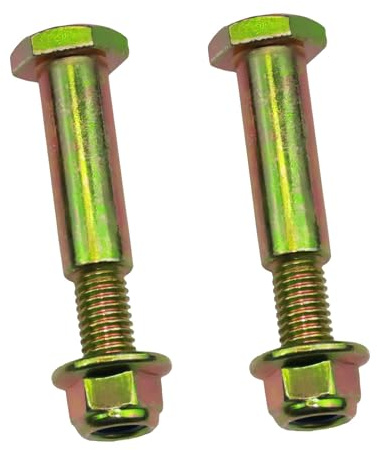2 Pack Deck Wheel Shoulder Bolts and Flanged locknut Kits Fit to 1/2 Bore and Lawn Mowers Tractors 734-0973 738-0373 938-0373 504-01041，Cub Cadet LT1018, LT1042, LT1045