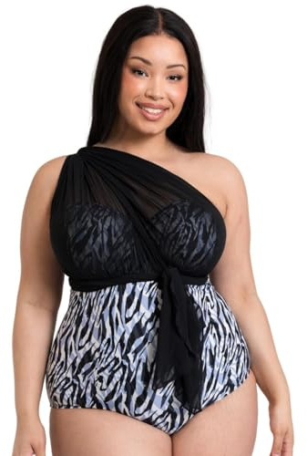 Curvy Kate Strapless Multiway Bandeau Swimsuit Wrapsody Womens Ladies Sport Beach Swimwear Black Cup Size D-K
