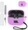 silicone protective case for JBL Tune 230NC TWS earbuds,toergy Eco-friendly bluetooth earbud case with precise hole positioning - shock-proof & scratch resistant, comfortable touch,purple