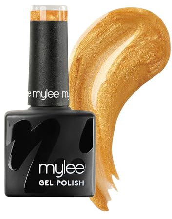 Mylee Gel Nail Polish 8ml [Goldy Locks] - UV/LED Soak-Off Nail Art Manicure Pedicure for Professional, Salon & Home Use [Shimmer Range] - Long Lasting & Easy to Apply