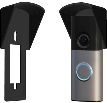 Gestech RingDoorbell Rain Cover for 4K Wired Doorbell Pro (3rd Gen), 2K Wired Doorbell Plus (Newest Gen) Retinal Models, Anti Glare No Drill Weather Protector. Made in UK