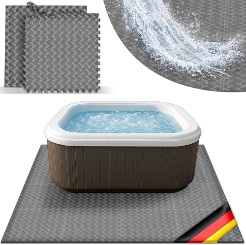 tillvex® Whirlpool Unterlage eckig 242cm | Poolunterlage schützt & isoliert | Bodenmatte Matte Schutz für Outdoor Whirlpools | Thermo Isolierung Bodenschutzmatte Pool Untergrund | Bodenschutz Bodenplatte