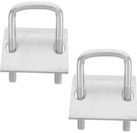 JOYOFREELY 2 Pièces Pince en Acier avec Plaque Dentelée pour Fixation de Poutres, Pince à Tôle Polyvalente, Protection les Dommages, pour Bâtiments Commerciaux et Industriels