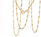Singapurkette 333 Gold Damen 70cm I filigrane Goldkette Damen hochglanz 1,4mm Stärke I Echtgold Halskette Frauen mit Federring Verschluss