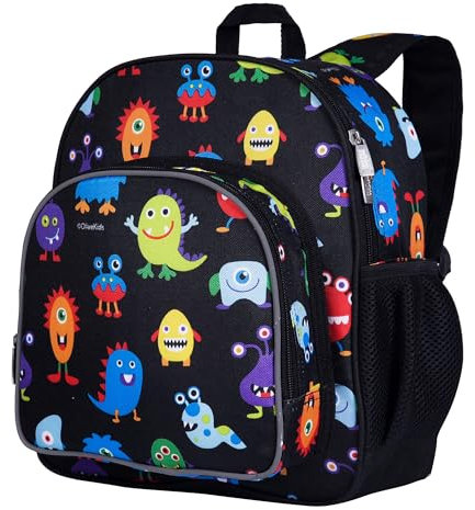 Wildkin 40600 Oliva niños Monstruos Pack 'N Snack-Mochila, un tamaño