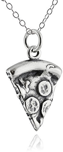 FashionJunkie4Life Halskette mit Lebensmittelanhänger, Sterling Silber