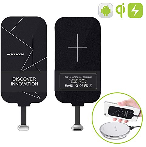 Nillkin Qi Empfänger USB C,Wireless Charger Receiver Induktions Ladegerät Empfänger Type-C Schnellladung Kompatibel mit Samsung Galaxy A73/A53/A52/Xiaomi13T pro/13T/xiaomi 14T pro