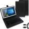 UC-Express Tablet Tastatur Schutzhülle - kompatibel mit PEAQ PET 100 Geräten - Bluetooth Hülle für Tablets - ultradünne Tablettasche - Tablet Case - Deutsch QWERTZ Layout