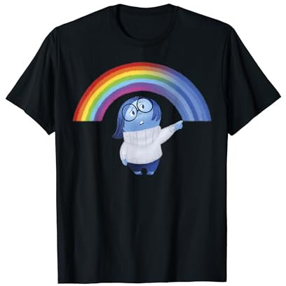 Disney Pixar Inside Out Sadness Rainbow Maglietta