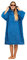ALLEN & MATE 100% BAUMWOLLE, Unisex-Surfponcho mit Kapuze für Erwachsene – Übergroßer, schnelltrocknender, saugfähiger Wickelmantel für Strand und Schwimmen (L-XL, Königsblau)