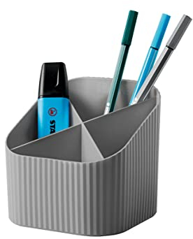 HAN Schreibtischköcher Re-X-LOOP - say yes to 100% recycled, modernes, junges Design für alle Schreibtischutensilien, dunkelgrau, 17238-991