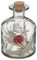 Atmosphera - Fleurs séchées en Bouteille H11 cm - Rouge