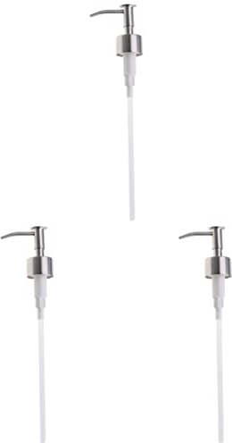 Alipis 3stücke Edelstahl Lotion Spender Pumpenkopf Ersatzpumpe Für Flaschen Eleganter Dosierer Für Flüssigseifen Und Lotionen Installieren Und Passend Für Standardflaschen