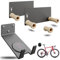 ZAMURANO. Fahrrad wandhalterung pedal, fahrradaufhängung wand für Rennrad, MTB und E-Bike. Haken fahrrad aufhängen und Helmaufhänger. (NORMAL, 1 FAHRRAD)