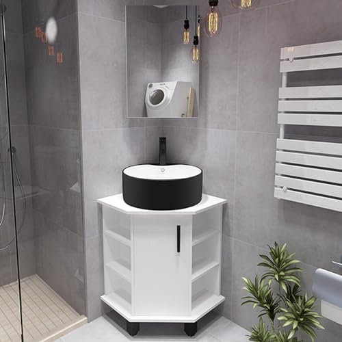 Lave Main Wc Avec Meuble Angle Lave Main Armoires De Salle De Bain Avec Miroir Meuble Wc Suspendu Armoire De Salle De Bain D'angle Avec Lavabo Sur Pied En Liquidation, Meuble-lavabo Avec Armoire À Mir