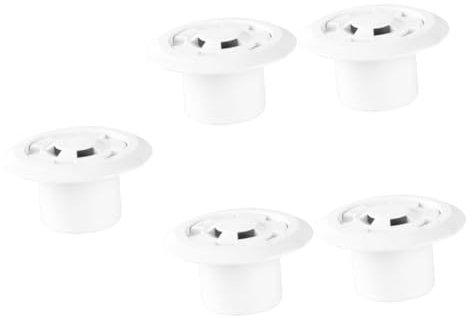 Happyyami 5pcs Water Inlet Draining Accessory Drain Cover Swimming Pool Outlet Covers Drainer Spa Filters Pools Pool Filtering Water Outlet Pool Backwater Outlet Strainer Aquarium Winch Abs