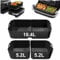 Silicone Air Fryer Liners for Ninja Foodi Flexdrawer AF500UK,Reusable Ninja Air Fryer Linners,3Pcs Silicone Air Fryer Liner for Ninja AF500 10.4L*1+5.2L*2,Air Fryer Accessories for Cosori Twinfry 10L