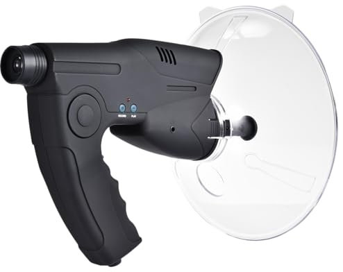 Parabolmikrofon – Bionisches Ohr-Parabolmikrofon | Vogelhörteleskop | Bionisches Ohr mit Parabolmikrofon | Parabolisches Richtmikrofon in flacher Form