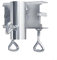 Porte-parapluie en fonte pour espaces extérieurs, pince réglable pour mâts de parasol de 25 à 38 mm, installation facile pour terrasse et jardin