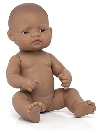 Miniland 31037 - Baby südamerikanischer Junge Tüte - ohne Unterwäsche, 32 cm
