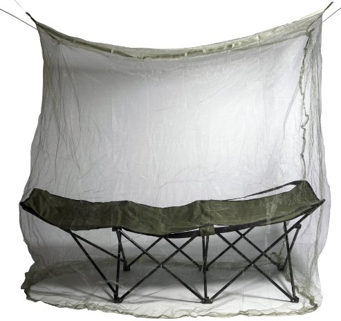 C.A.O. - Moustiquaire rectangulaire en Polyester - Couleur Vert armée - Longueur 2 m - Largeur 0,9 m - Hauteur 1,50 m