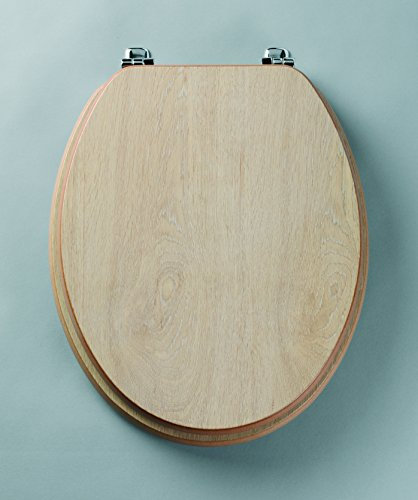 Millennium Toilet Seat Finish: Limed Oak / Chrome