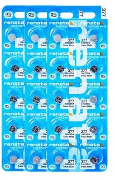 3 X 10 Renata Watch Batteries: 377 (SR626SW)