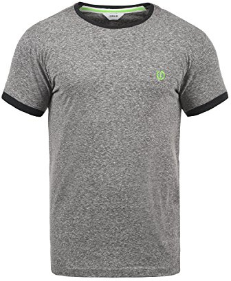 !Solid SDBennTee Herren T-Shirt Kurzarm Shirt mit Rundhals-Ausschnitt 100% Baumwolle Regular fit, Größe:S, Farbe:Dark Grey Melange (8288)