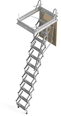 Scari 1013007080 Scala Retrattile Acciaio 70 x 80 cm Zincato