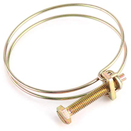 10 stücke justierbare doppelte Draht-Schlauch-Klipp-Klemme Wasserschlauch Barb Clamp Rohr Clip Hoop Sanitär Fastener(32mm(28-32))