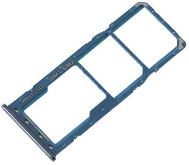 Kompatibel mit Samsung Galaxy A30 SM-A305F A50 SM A505F Tray (Blau) Tray Nano-Kartenhalter Sim 1+ SIM 2 + Slot Schlitz Speichergehäuse Micro Sd Karte