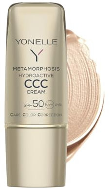 YONELLE CCC Cream LSF50 mit Mattierender Wirkung - Getönte Tagescreme - Gesichtscreme Damen - Gesichtspflege mit Glättungseffekt - CC Creme Gesicht - Tinted Moisturizer 30ml