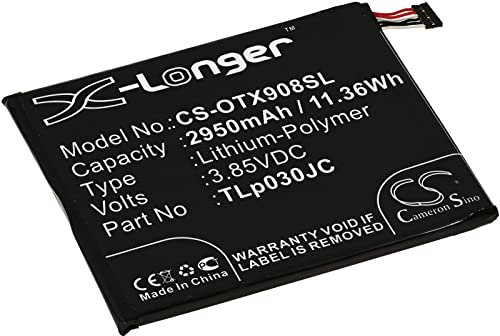 Batteria per cellulare, smartphone Alcatel 3V TD-LTE, 3,85V, Li-Polymer