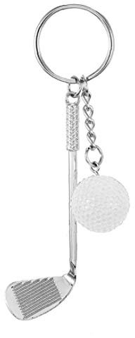 Golf Golf Keychain Racket Keychain Porte-clés Clubs De Golf Mignon Mini Métal Keychain Creative Sport Porte-clés Porte-clés ()