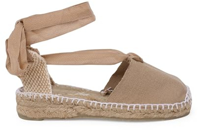 Pisamonas Valencianische Espadrilles Für Mädchen, Einfarbig Größe 41 Farbe Sand