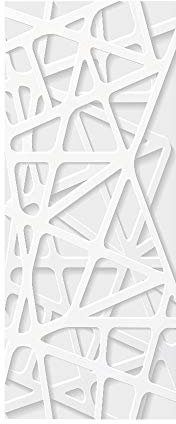 Türtapete selbstklebend Weiß TürPoster 3D Bewirken Fototapete Türfolie Poster Tapete Abnehmbar Wandtapete für Wohnzimmer Küche Schlafzimmer 70X200CM