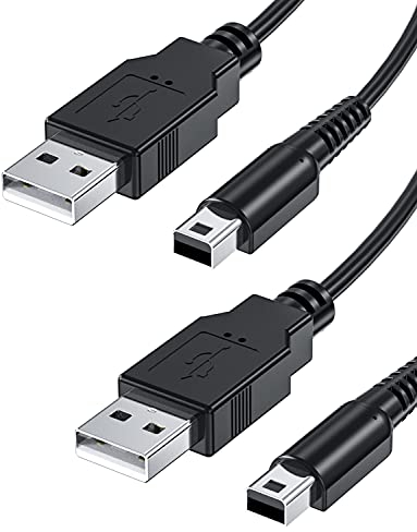 Mellbree - Caricabatterie per Nintendo 3DS, 2 pezzi, cavo di ricarica USB per Nintendo DS/DSi / 3DS / 3DS XL / 2DS / New 3DS / New 3DS XL / New 3DS XL / New 2DS XL