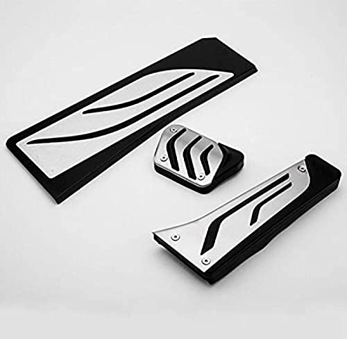 Gaspedal Bremse Fußrastenauflage Edelstahlpedal,Für BMW 5 6 7er F01 F02 F06 F10 520d 520i 525d 528i 530d 530i,Bei 3 Stück