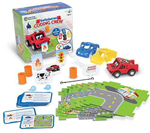 Équipe de programmation Switcheroo de Learning Resources, jouet STEM Pour Enfants, jouet à Programmer, Robot interactif, 46 pièces, à partir de 4 ans