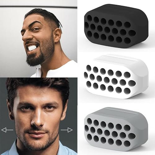 Citystores® Jaw Trainer Jawline Exerciser, Neck Exerciser, Double Chin Reducer, Rizz Jaw Sculptor, Breathing Muscle Trainer for Men & Women Type 3