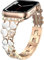 MiRowy Correa Metal para AApple Watch Series 10 46 mm/9/8/7 45 mm/Watch Ultra 2/1 49 mm, Bling Correa de Acero Inoxidable para Apple Watch SE 2/1 44 mm/Watch Series 6/5/4 44 mm/3/2/1 42 mm, Oro Rosa