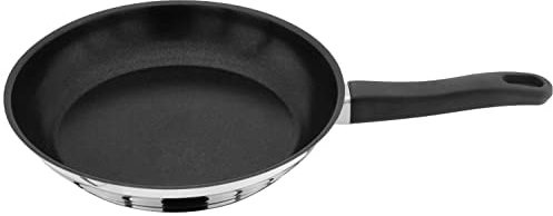 Judge Essentials Large Non-Stick Frying Pan, 30cm, Stainless Steel, Induction Ready, Dishwasher Safe
