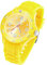 Taffstyle Armbanduhr Silikon Analog Quarz Uhr Farbige Sport Sportuhr Damen Herren Kinder Unisex 43mm Gelb