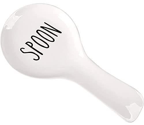 Spoon Rest for Kitchen Counter,Ceramic Spoon Holder,Ceramic Utensil Holder,Large Size Cooking Utensil Kitchen Spoon Rest -Essential Kitchen Gadgets & Accessories