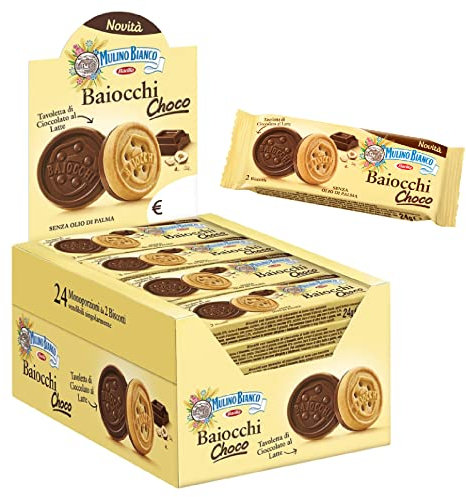 Biscotti Mulino Bianco Baiocchi Choco 24 Monoporzioni da 24 g